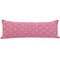 Artisan Hand Loomed Cotton Lumbar Pillow - Pink Ginkgo - 16"x48" Arcadia Home